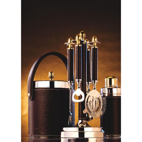 Jack and Rex | 1.5 L Steel Ice Bucket Leatherette Range Better gripping Comfort Capacity 1500 ml