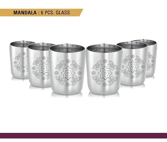 Premium laser engraved stainless steel glass for kitchen Premium laser engraved stainless steel glass for kitchen